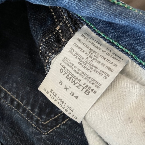 Wrangler Rhinestone Pocket Low Rise Boot Cut Jeans - Picture 10 of 11